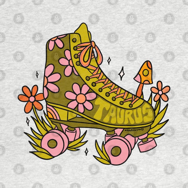 Taurus Roller Skate by Doodle by Meg